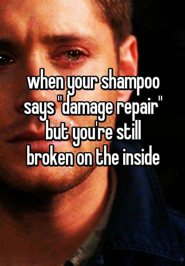 When you get shampoo in your eyes and it really hurts and they turn red and stuff