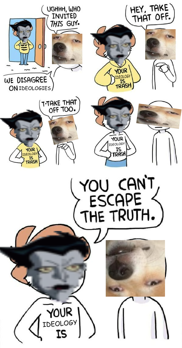 Legend has it, the same line is engraved on his bones.