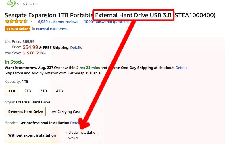 Expert Installation only $73.89 - what a bargain!