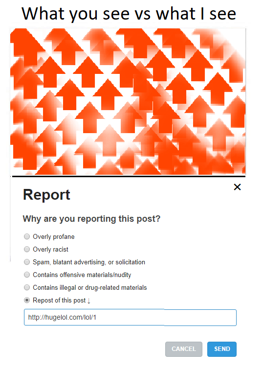 When someone posts a repost