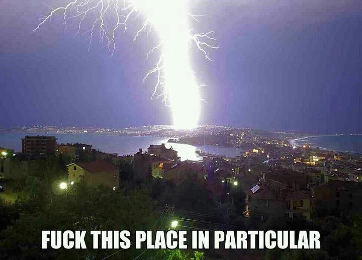 I'm betting Bad Luck Brian lives over there