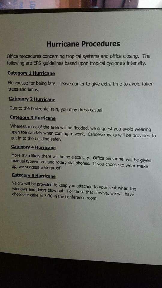 Hurricane Procedures