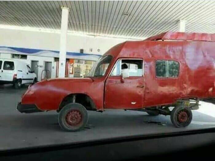 I knew that the car we used to draw in kindergarten does exist.