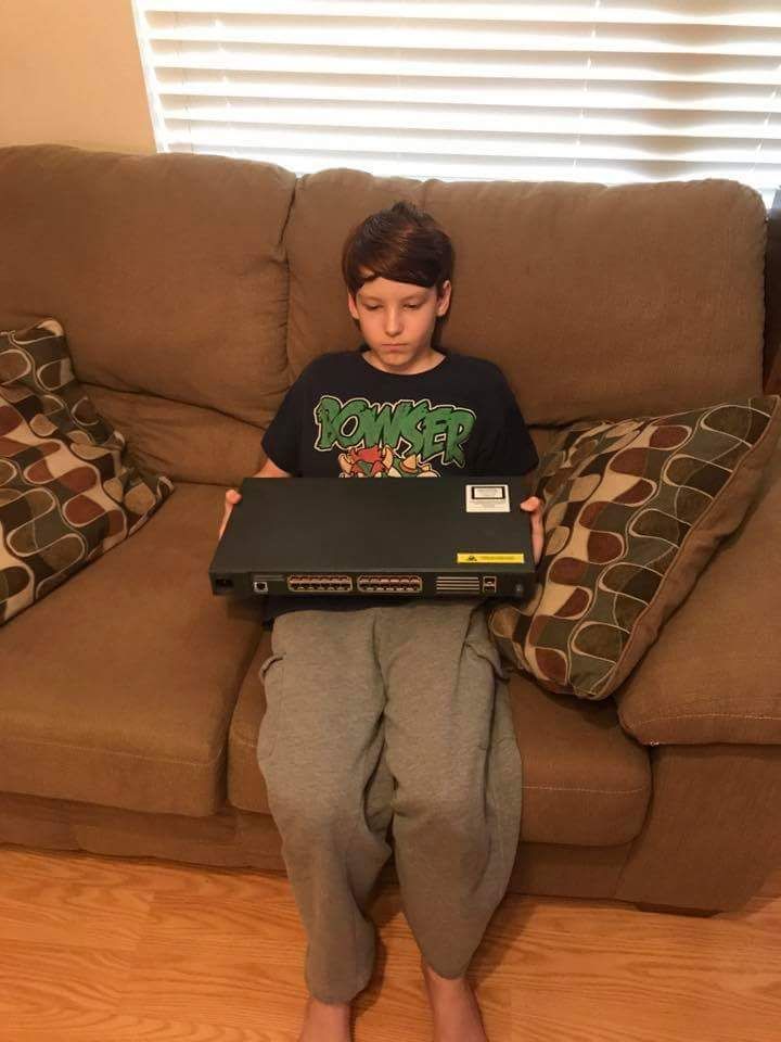 His son wanted a switch for his birthday