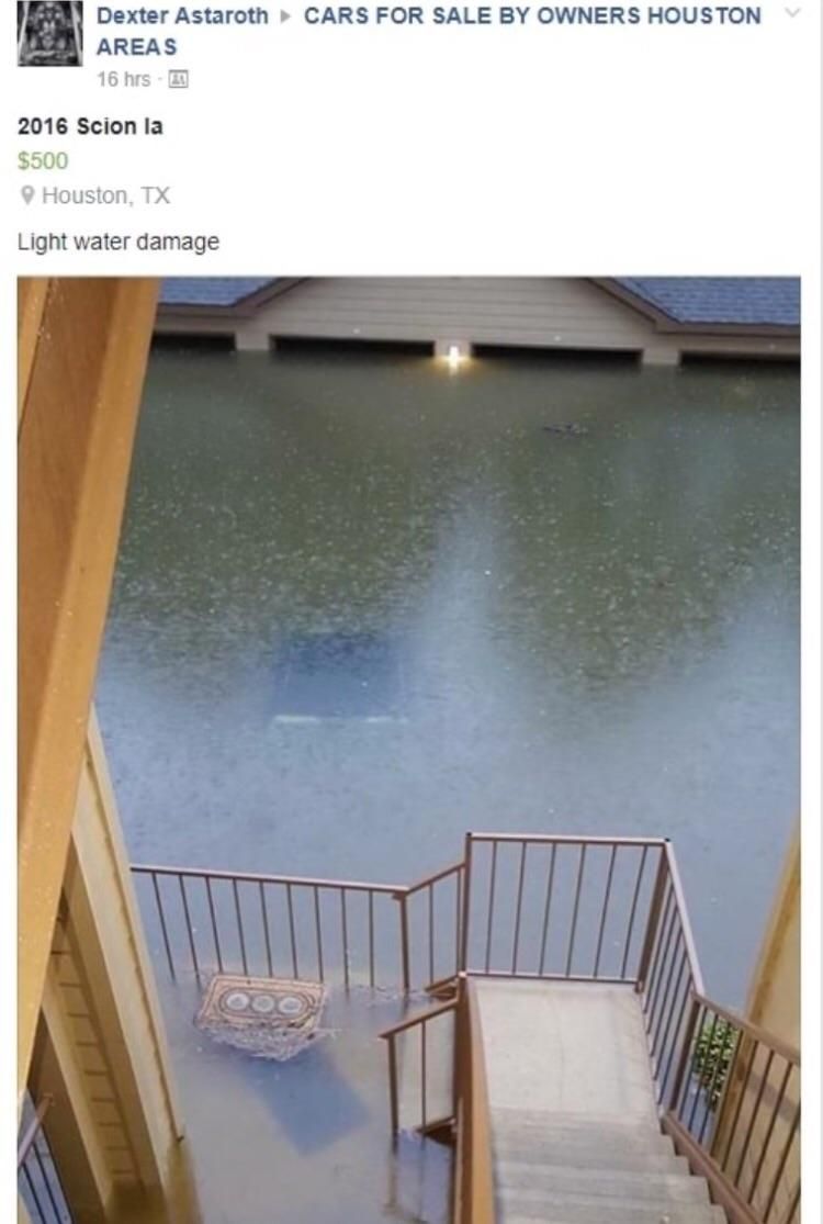 Light water damage