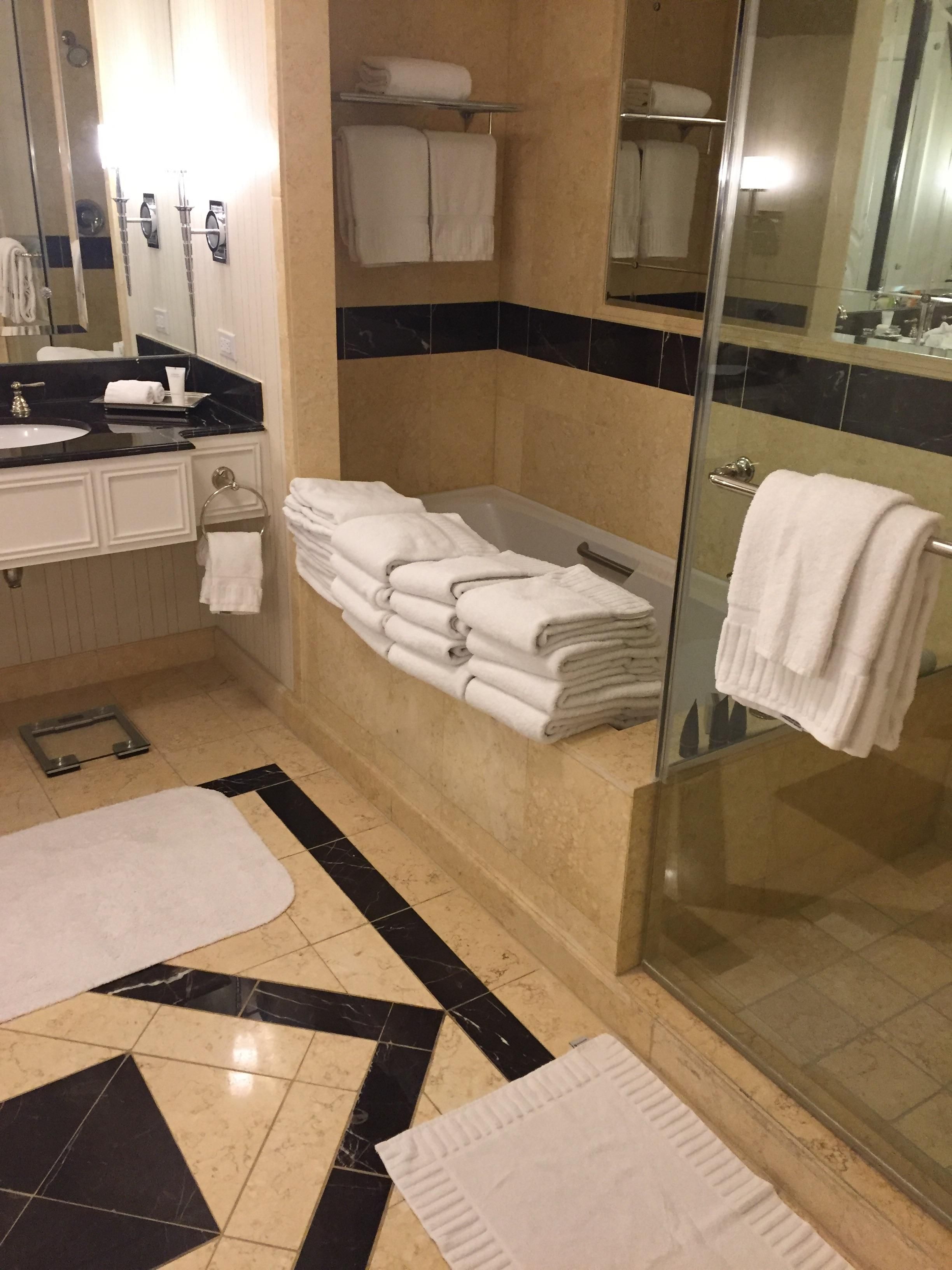 Last time I was in Las Vegas I ran out of towels. I told housekeeping that I would tip one dollar for every extra towel put in my room. #Pallazo