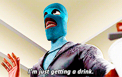 when you're shooting up the cafetaria and the cops come in