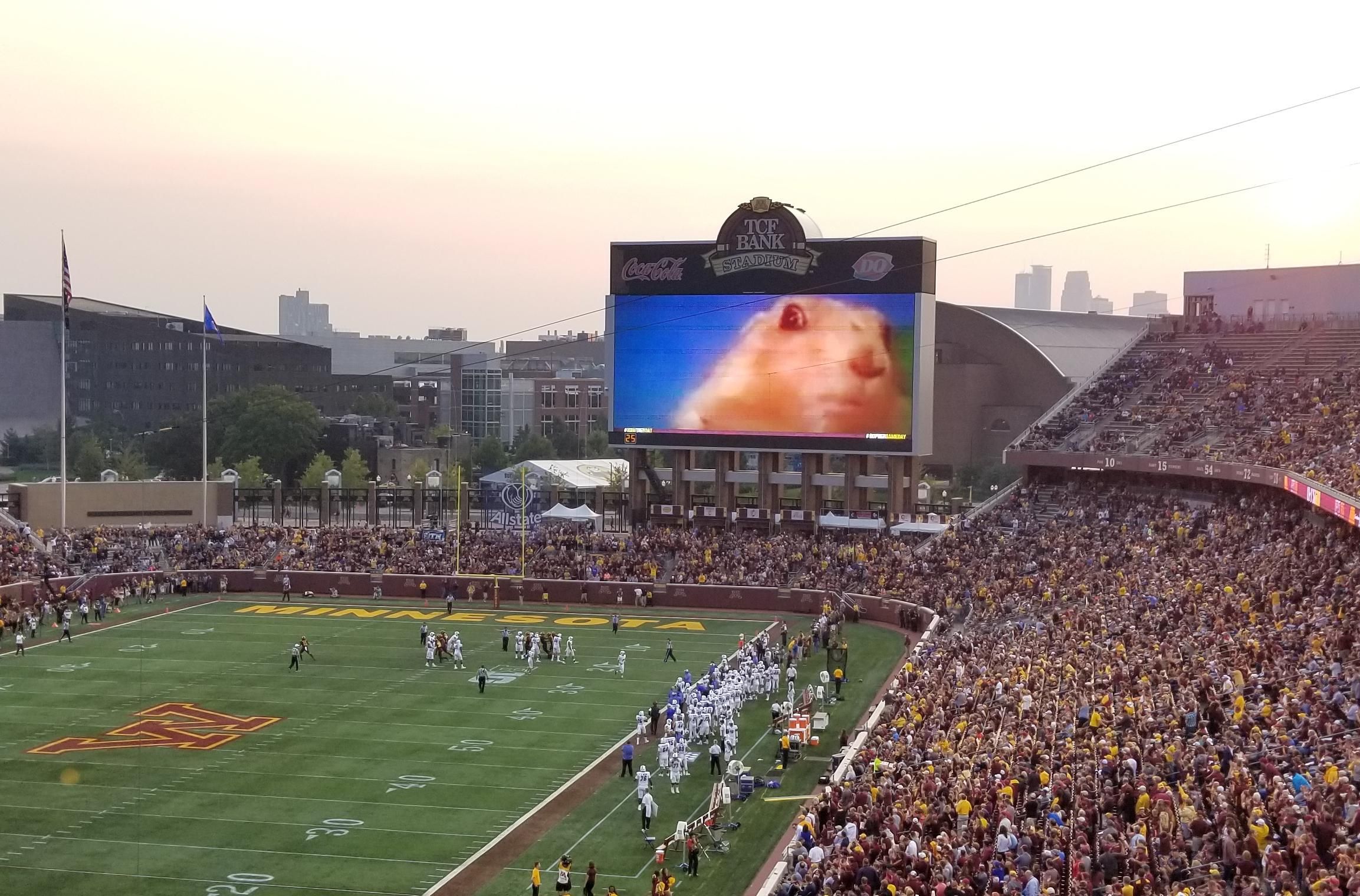 The University of Minnesota brought their A-game to psych out opposing kickers this year.
