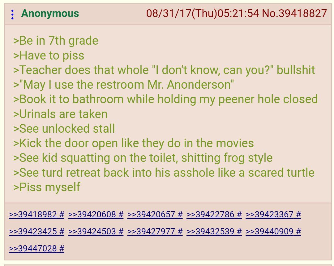"like a scared turtle"