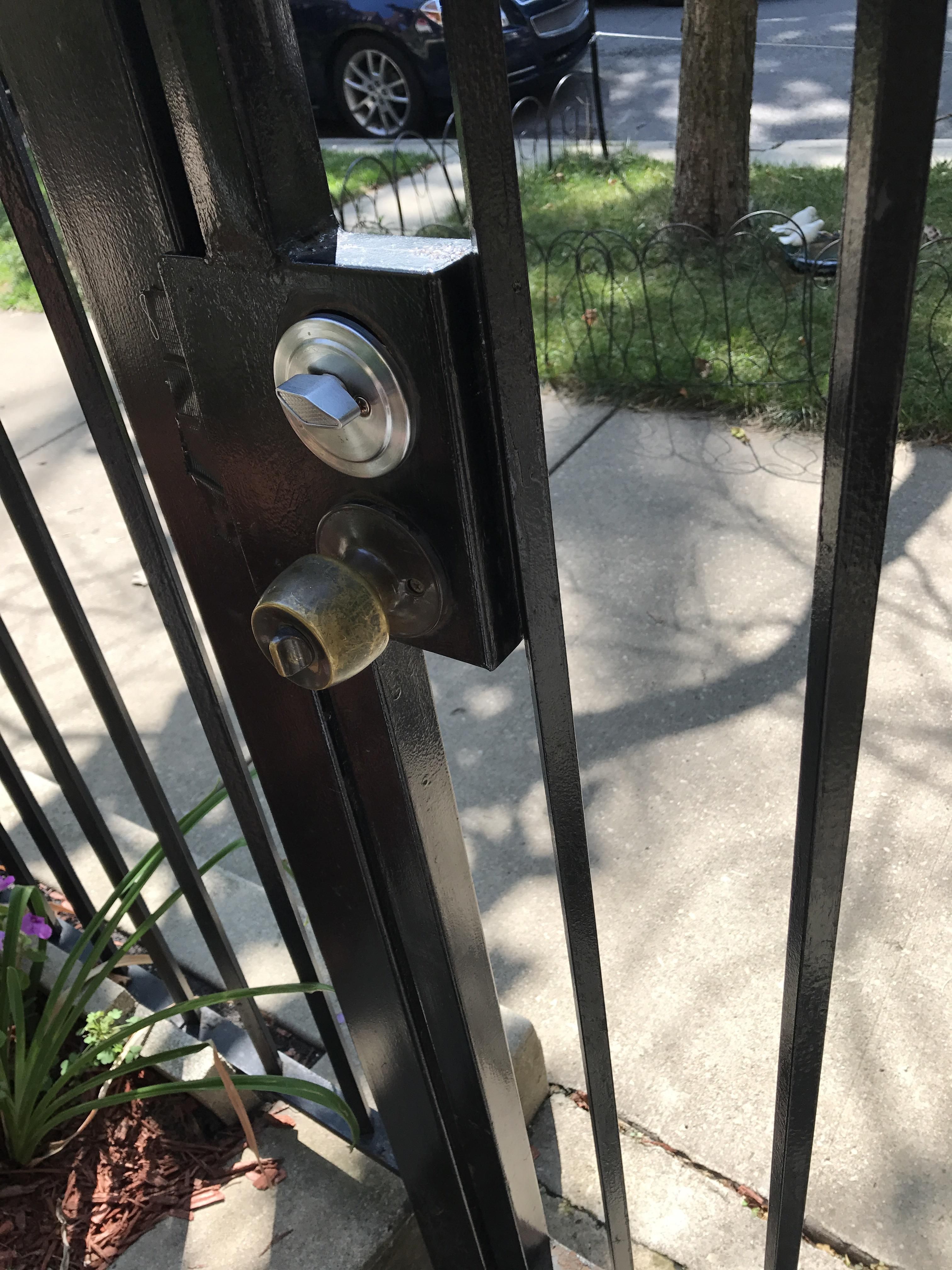 AirB&B host told me to be sure to lock the front gate.