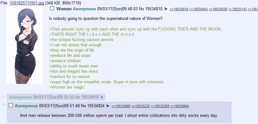 anon explains why men are superior to women
