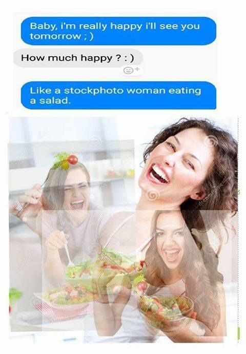 she must really love salad