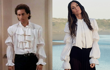 Seinfeld 1993 - Megan Fox 2017, the puffy shirt never gets old.