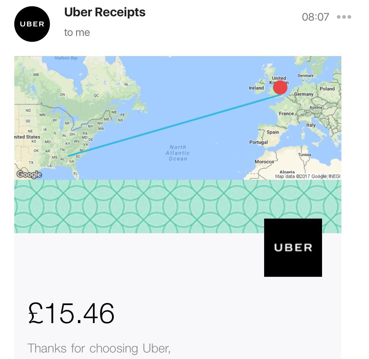 And people say uber is expensive...