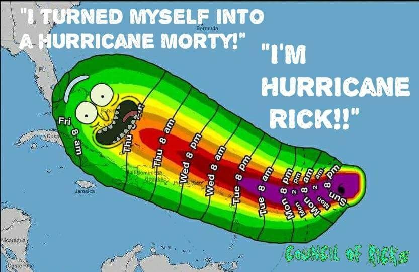 "Move over Irma, I'm taking over!"