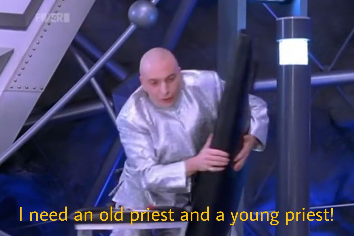 When something dangles between her legs