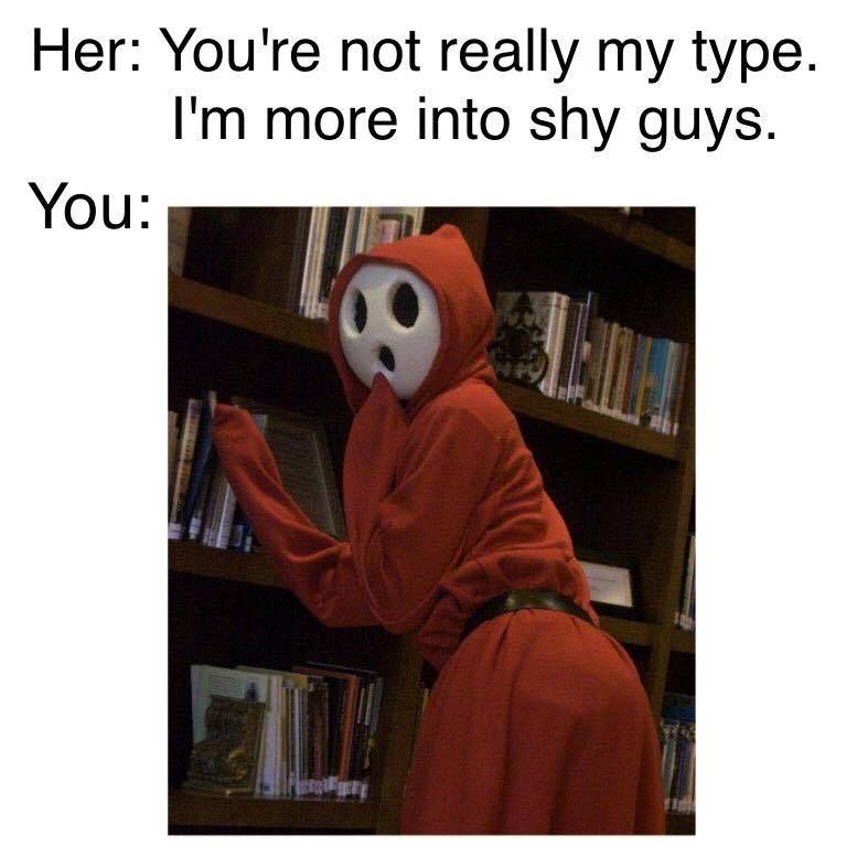 I like shy guys