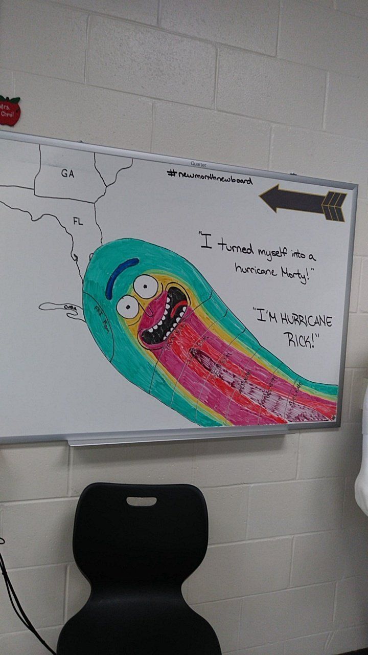 so my teacher tried to lighten the mood about the hurricane