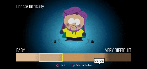 South Park: The Fractured but Whole difficulty level