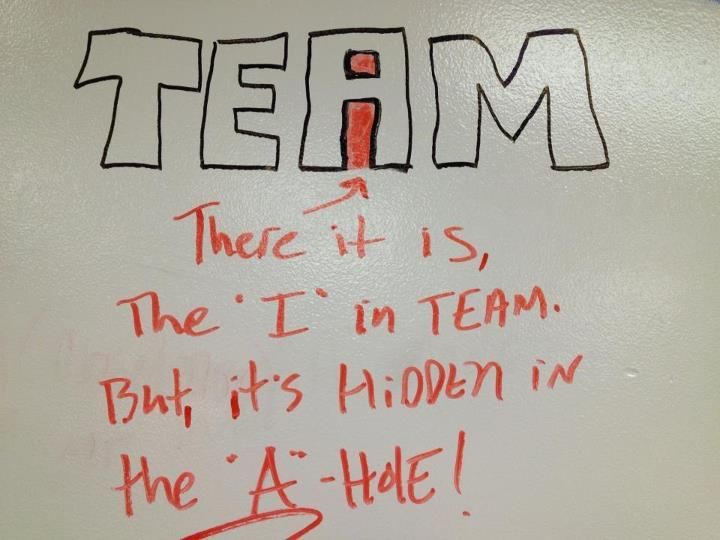 There is really an "I" in TEAM