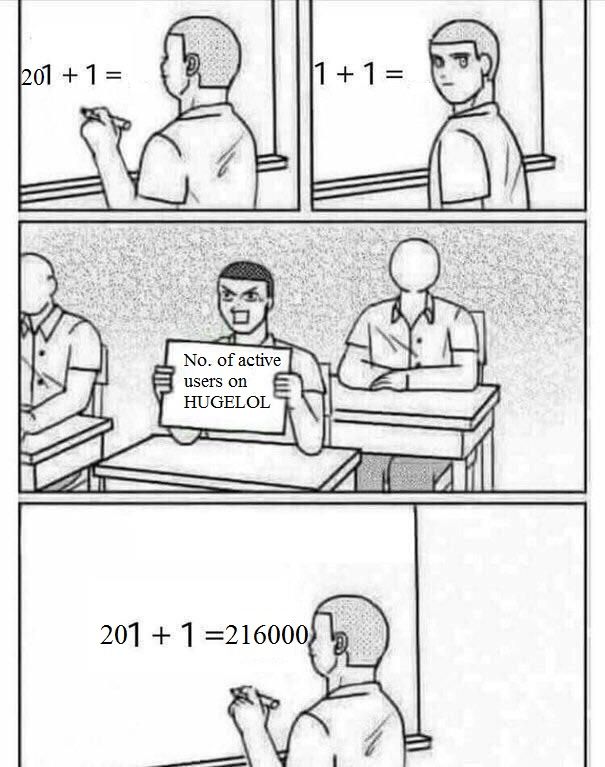 1+1 > active users