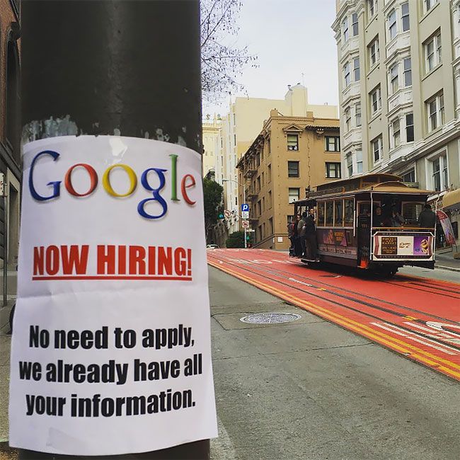 Google - Now hiring, no need to apply
