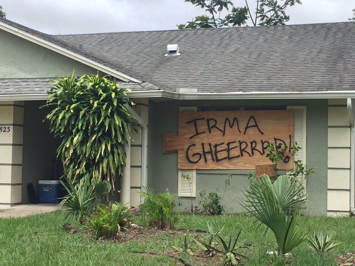 Keeping a sense of humor in the face of a hurricane