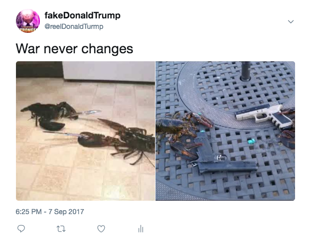 War... war never changes