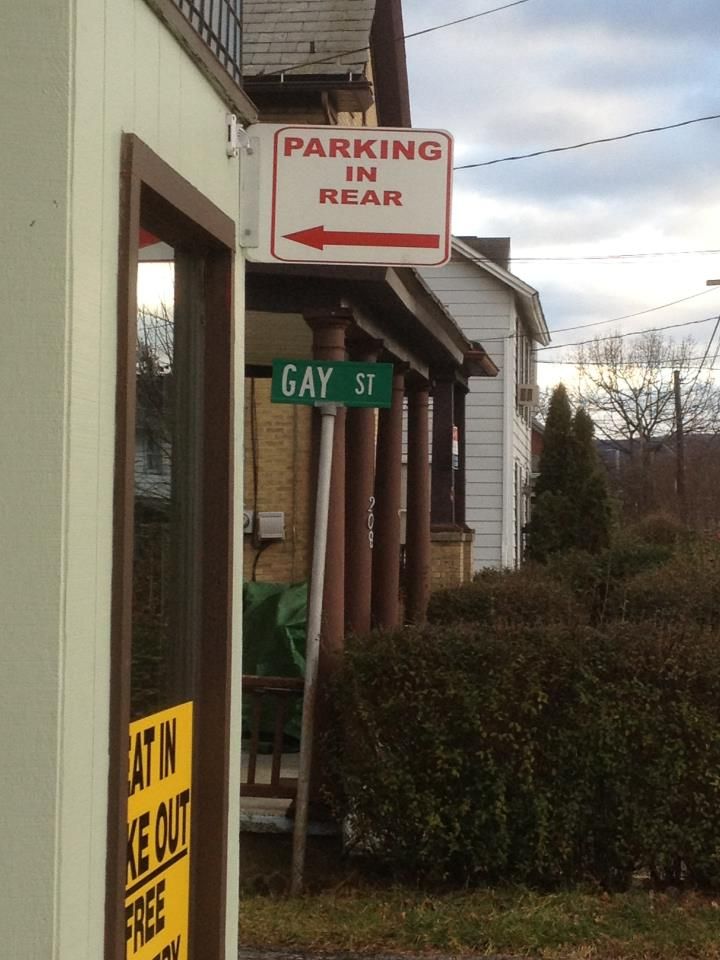 Unfortunate sign location