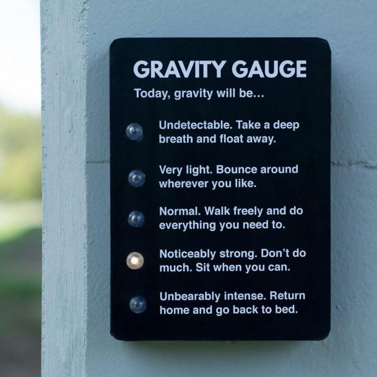 Gravity gauge looks good today