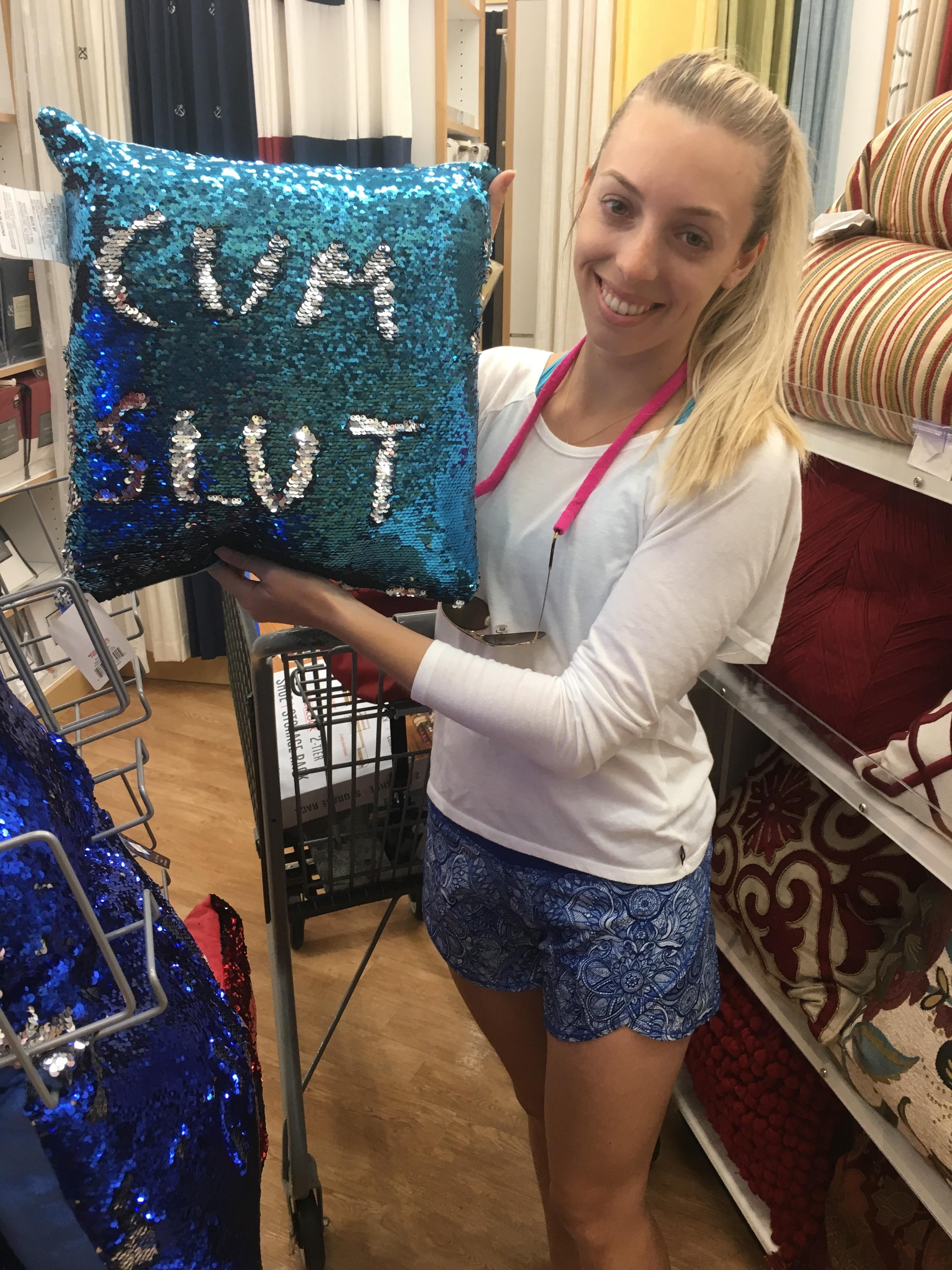 My gf found the perfect pillow at bed bath and bjs