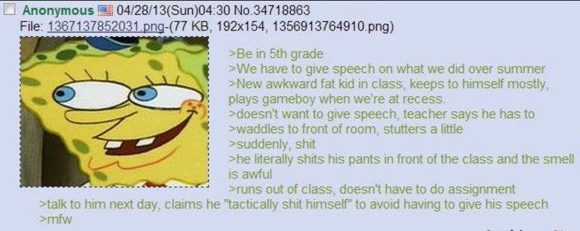 Anons awkward classmate