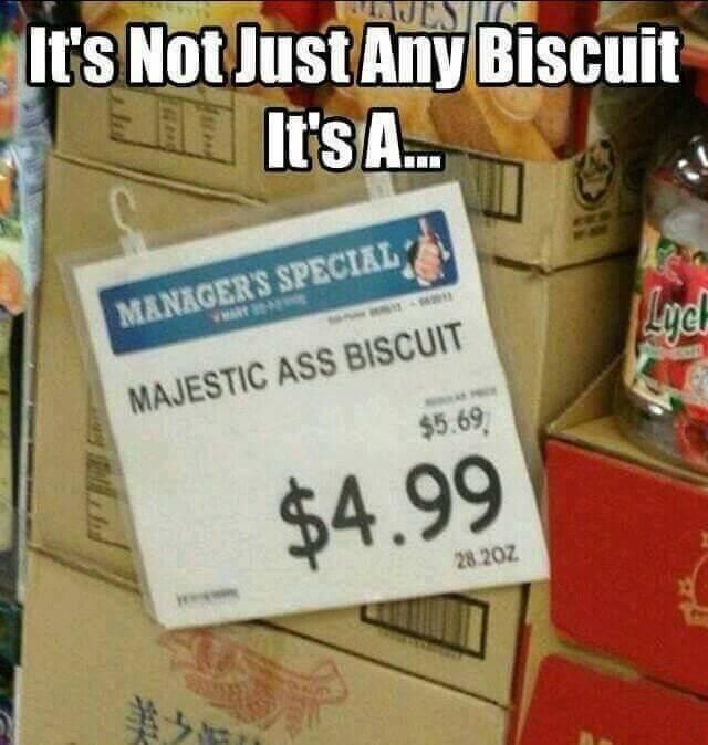 It's not just any biscuit....