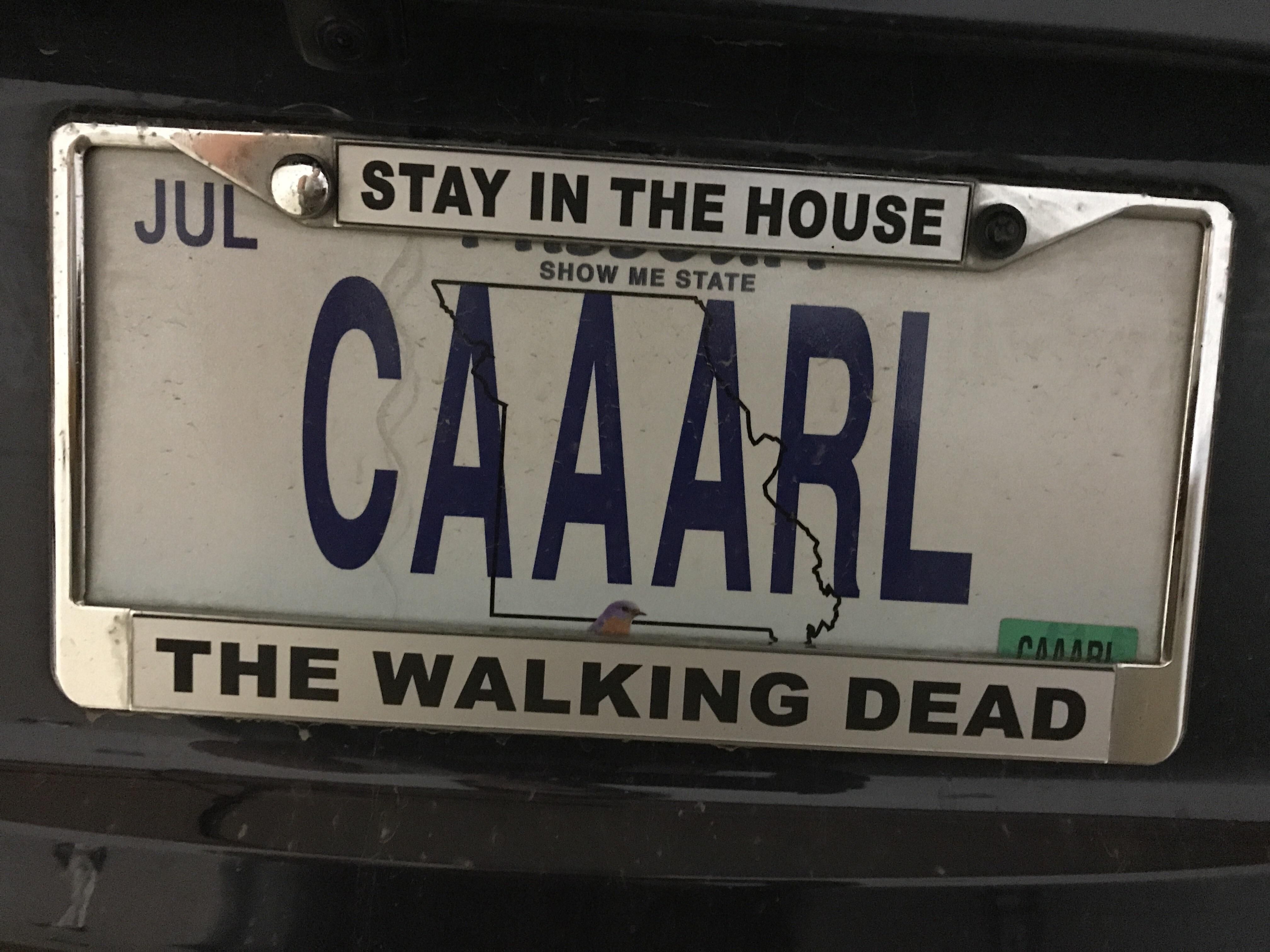This is my license plate. Thought some of you would like it.