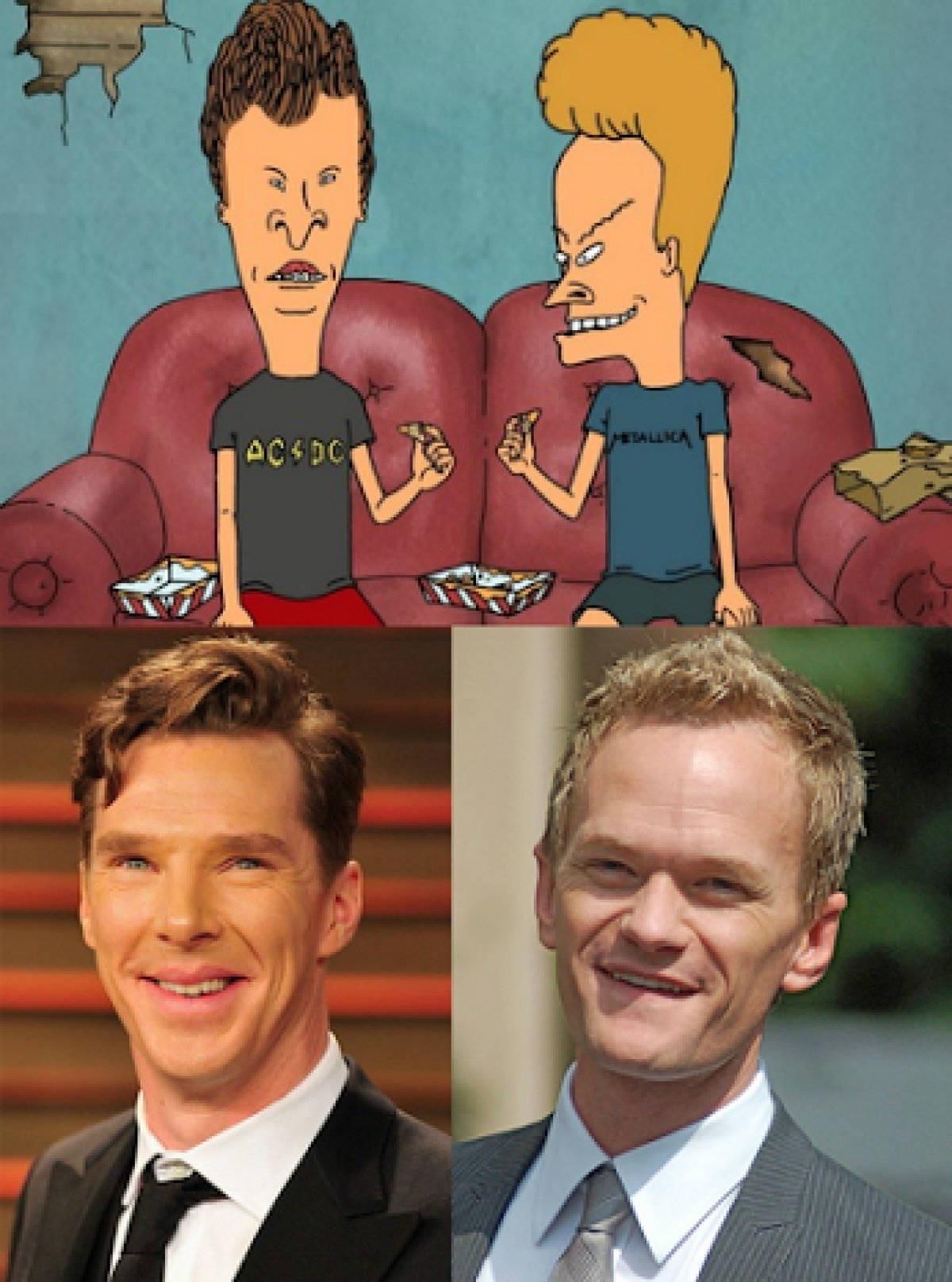 Neil Patrick Harris and Benedict Cumberbatch are Beavis and Butthead
