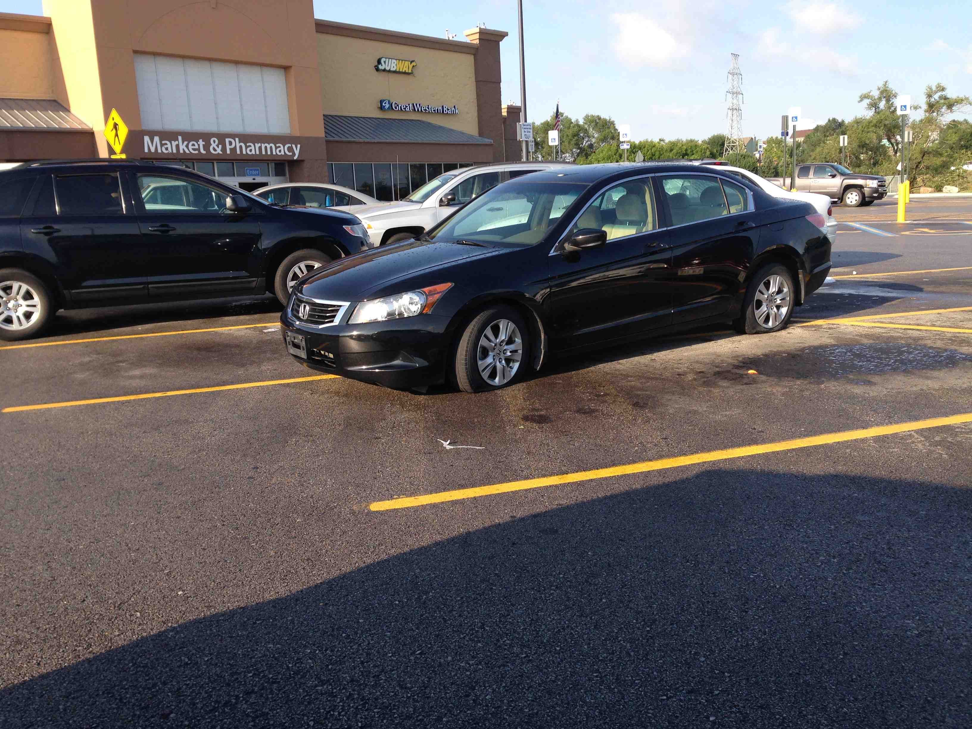 So apparently this happens when someone triple-parks in front of Walmart...
