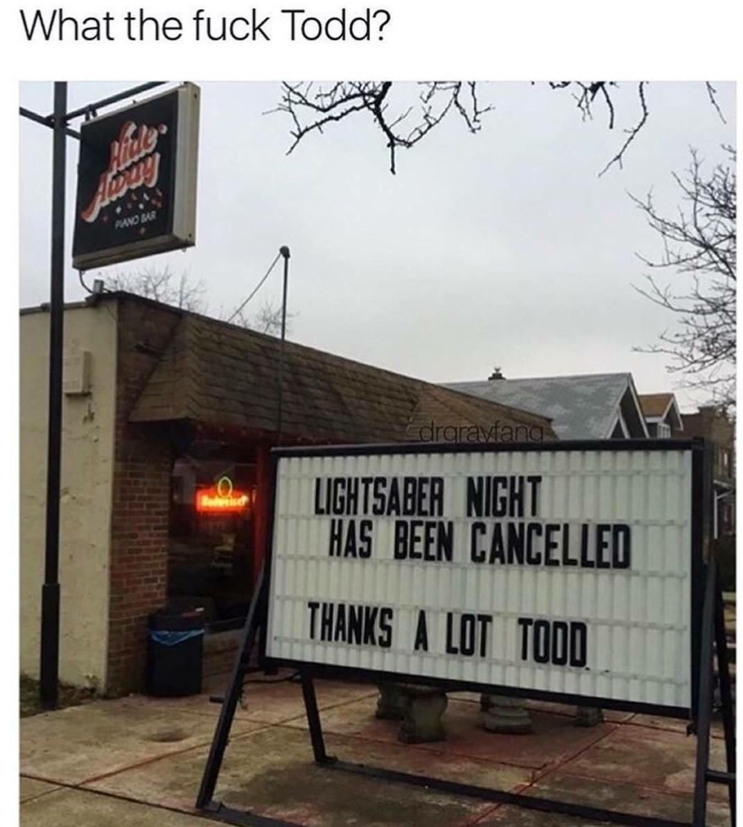 Dammit Todd..