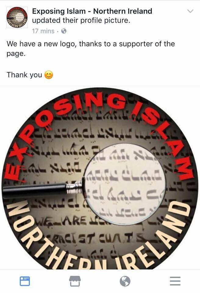 Racist Facebook asked for a supporter to design them a new logo. It took 2 days for them to notice