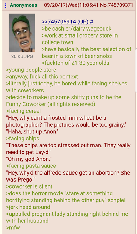 Anon is a cashier