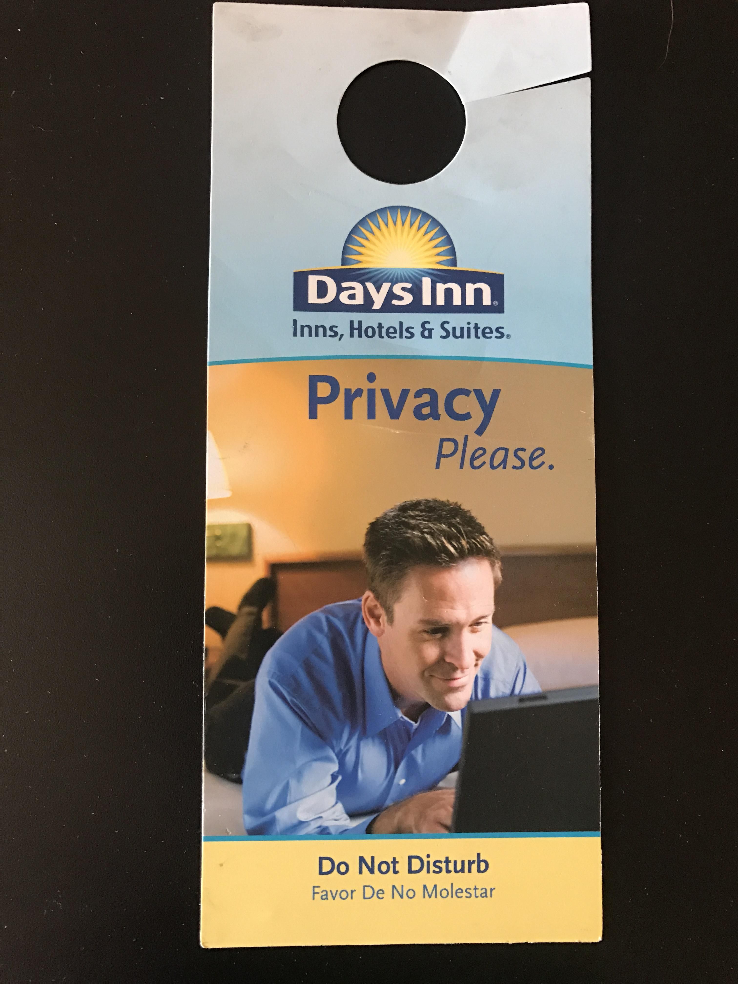 Days Inn knows why people really use this sign