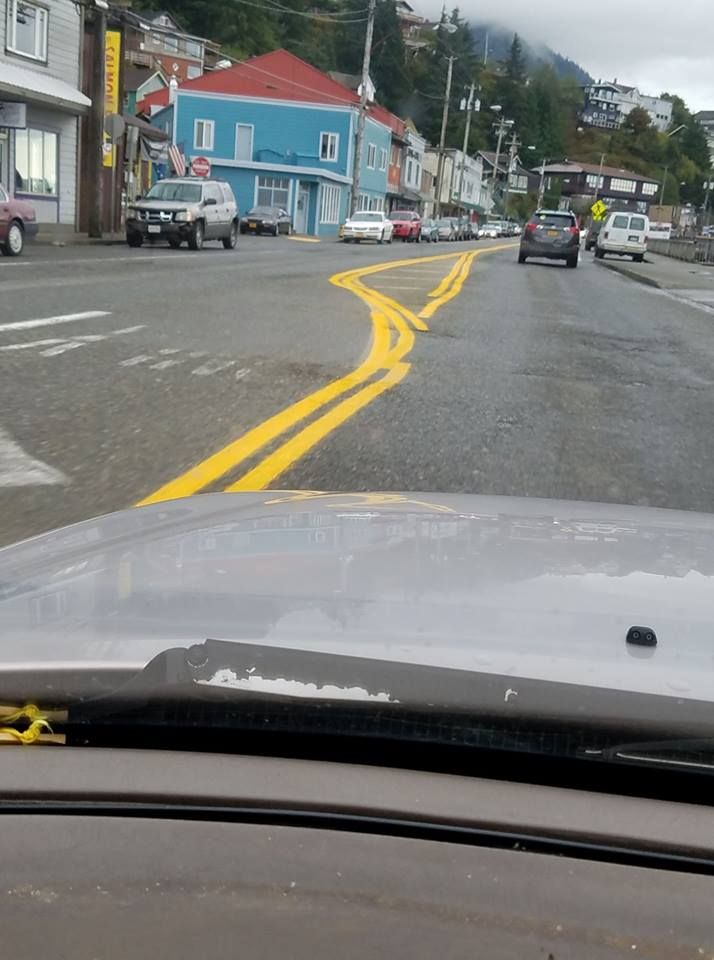 State repainted the road in our town. Close enough.