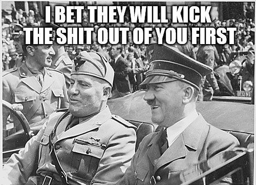 When you're a nazi on a meme site raided by nazis