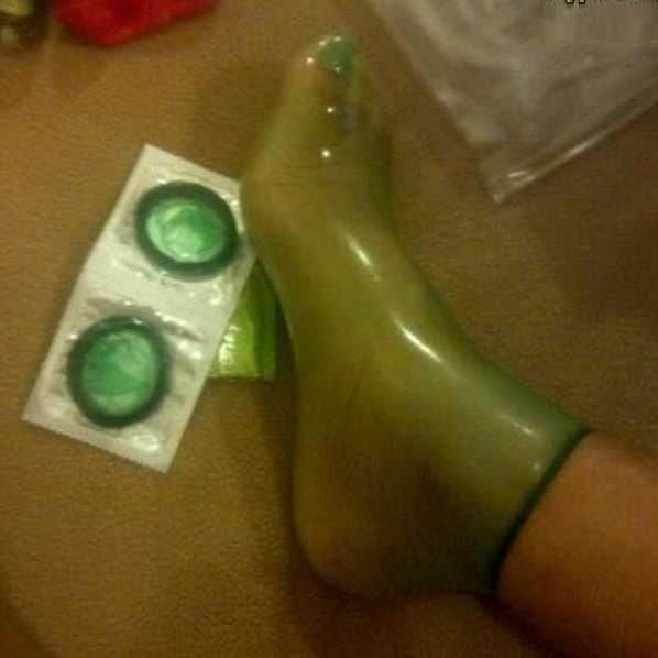 Got a couple of those water resistant socks!
