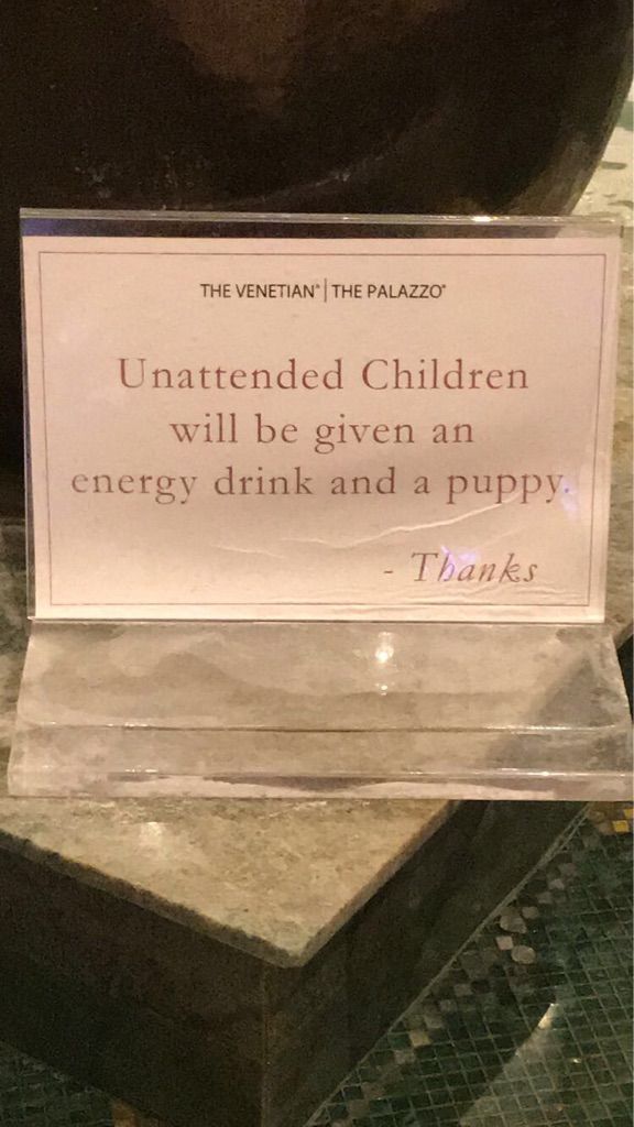 Sign at The Venetian hotel in Las Vegas