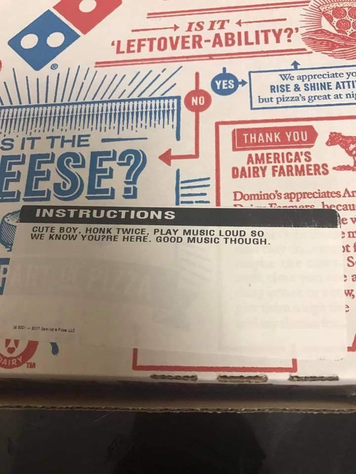 When you let your teenage daughter order the pizza.