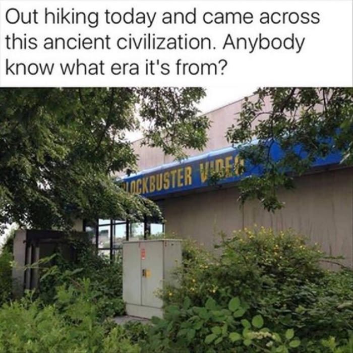 The way that this blockbuster store is
