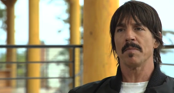 Anthony Kiedis looks like the lovechild of Danny Trejo and Justin Long.