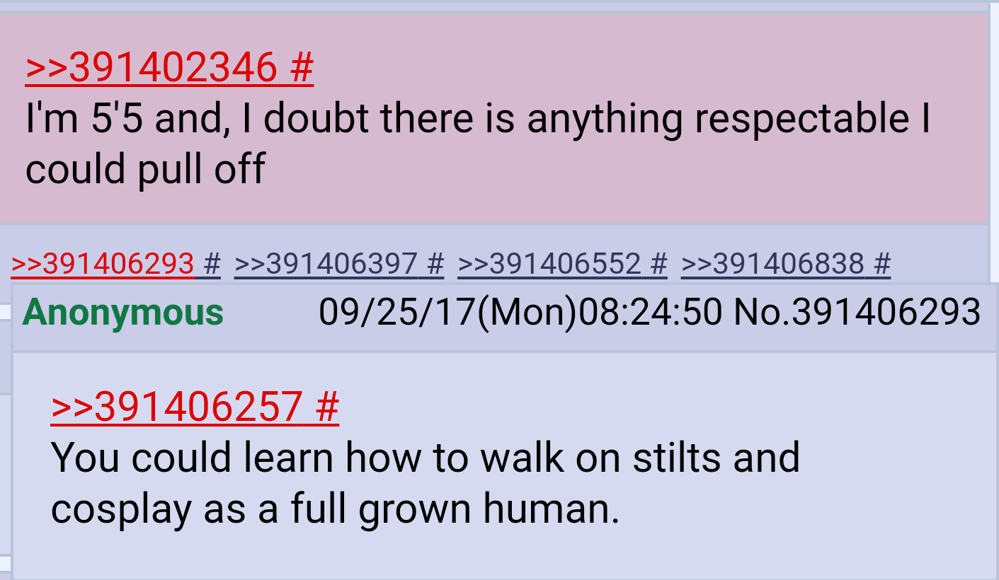 /v/ on cosplay ideas