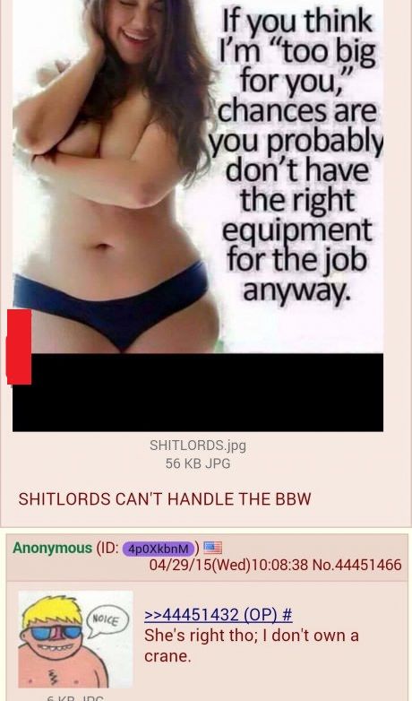 Anon cant handle a bbw