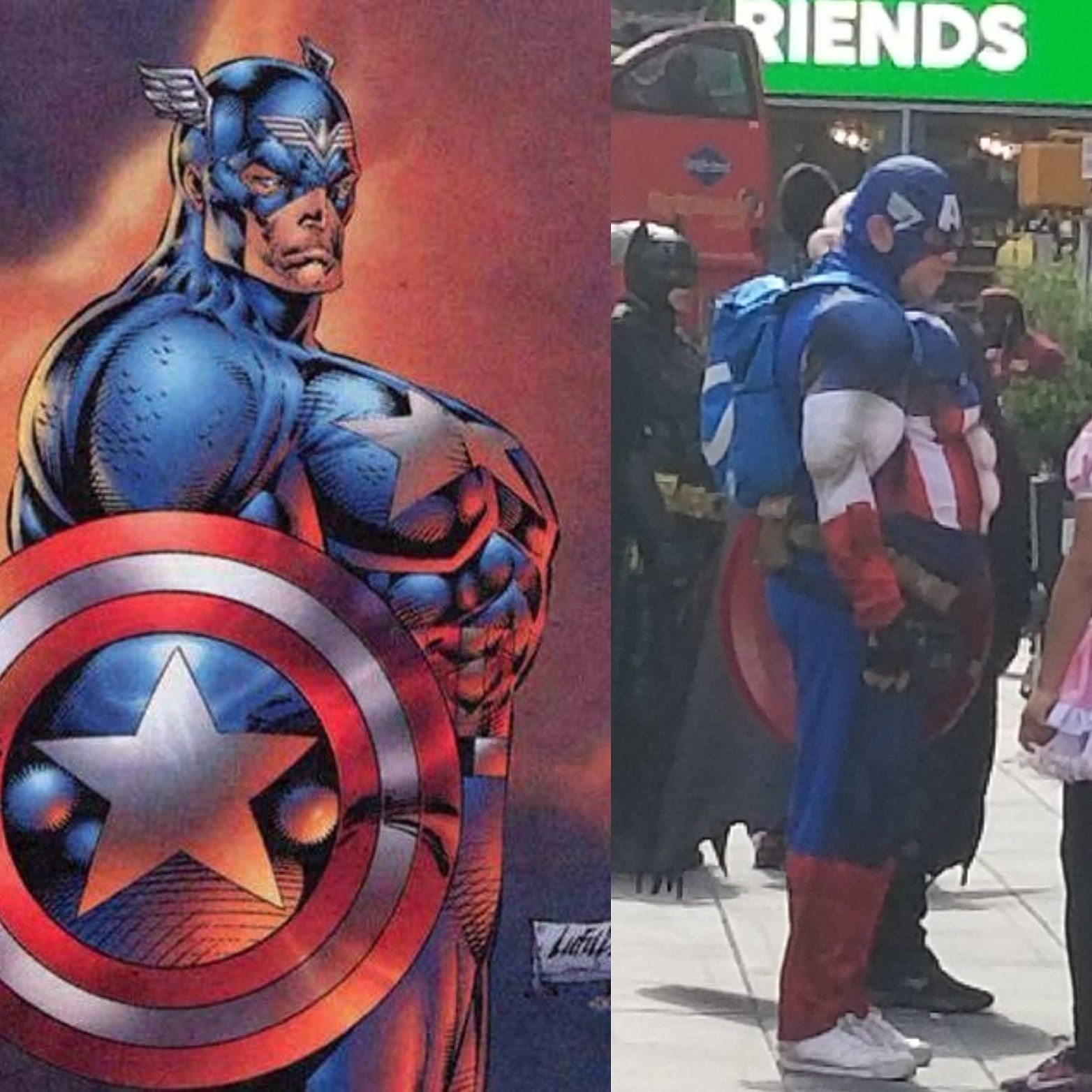 Rob Liefeld's Captain America drawing has come to life